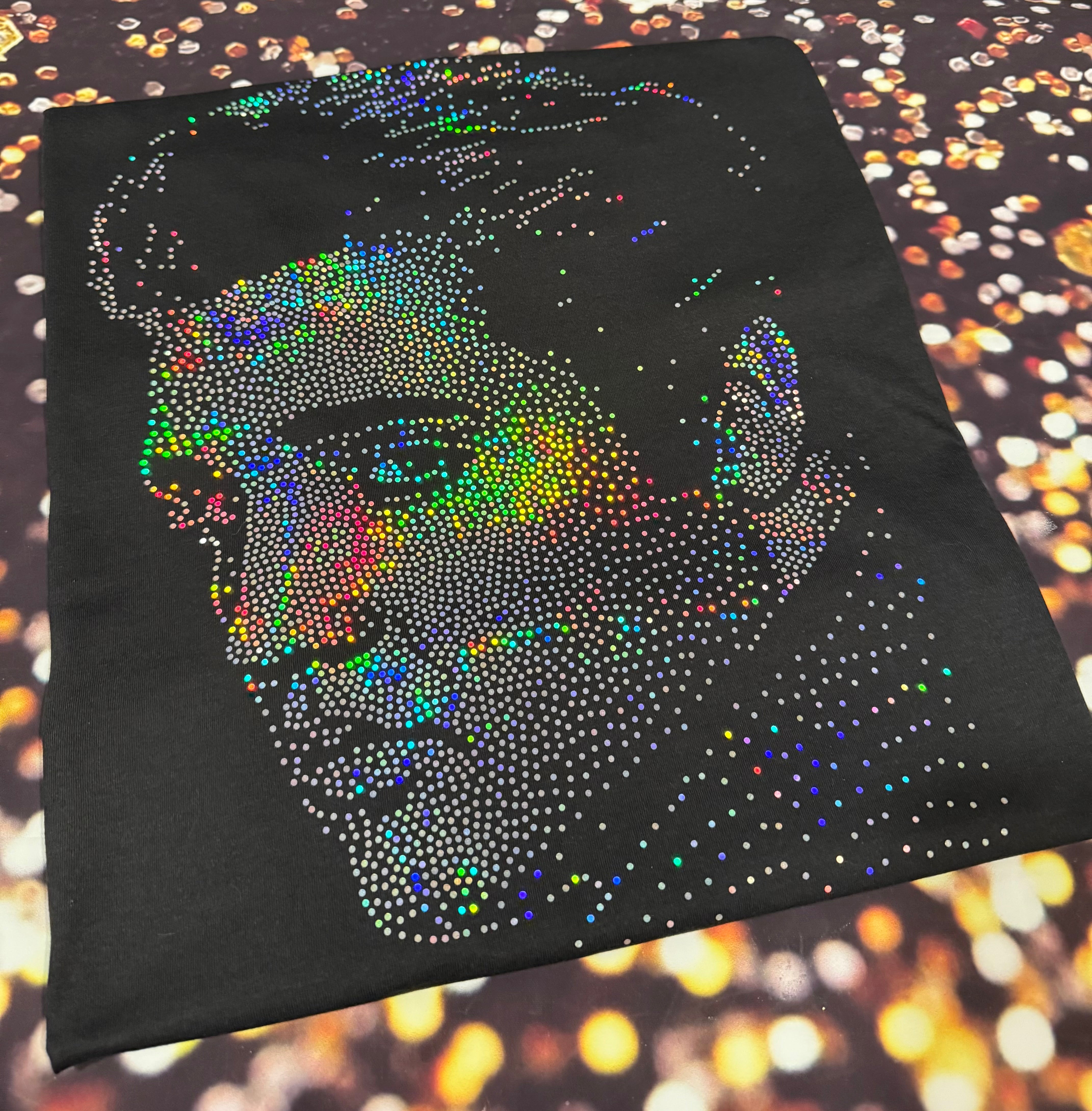Elvis Presley Stunning Bling Apparel – Ladies V-Neck Tee, Unisex Crewneck, Ladies Long Sleeve V-Neck Shirt, Unisex Sweatshirt