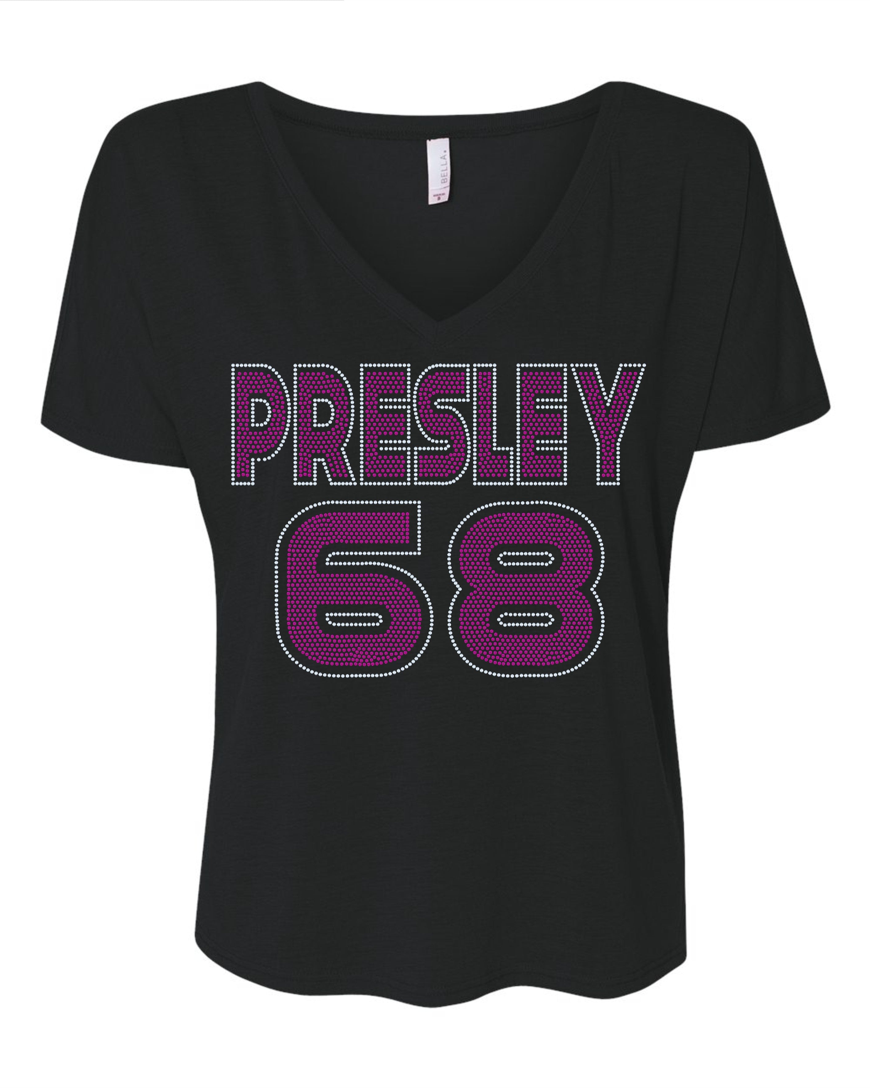Elvis Presley 68 Comeback Bling Apparel – Ladies V-Neck Tee, Unisex Crewneck, Ladies Long Sleeve V-Neck Shirt, Unisex Sweatshirt