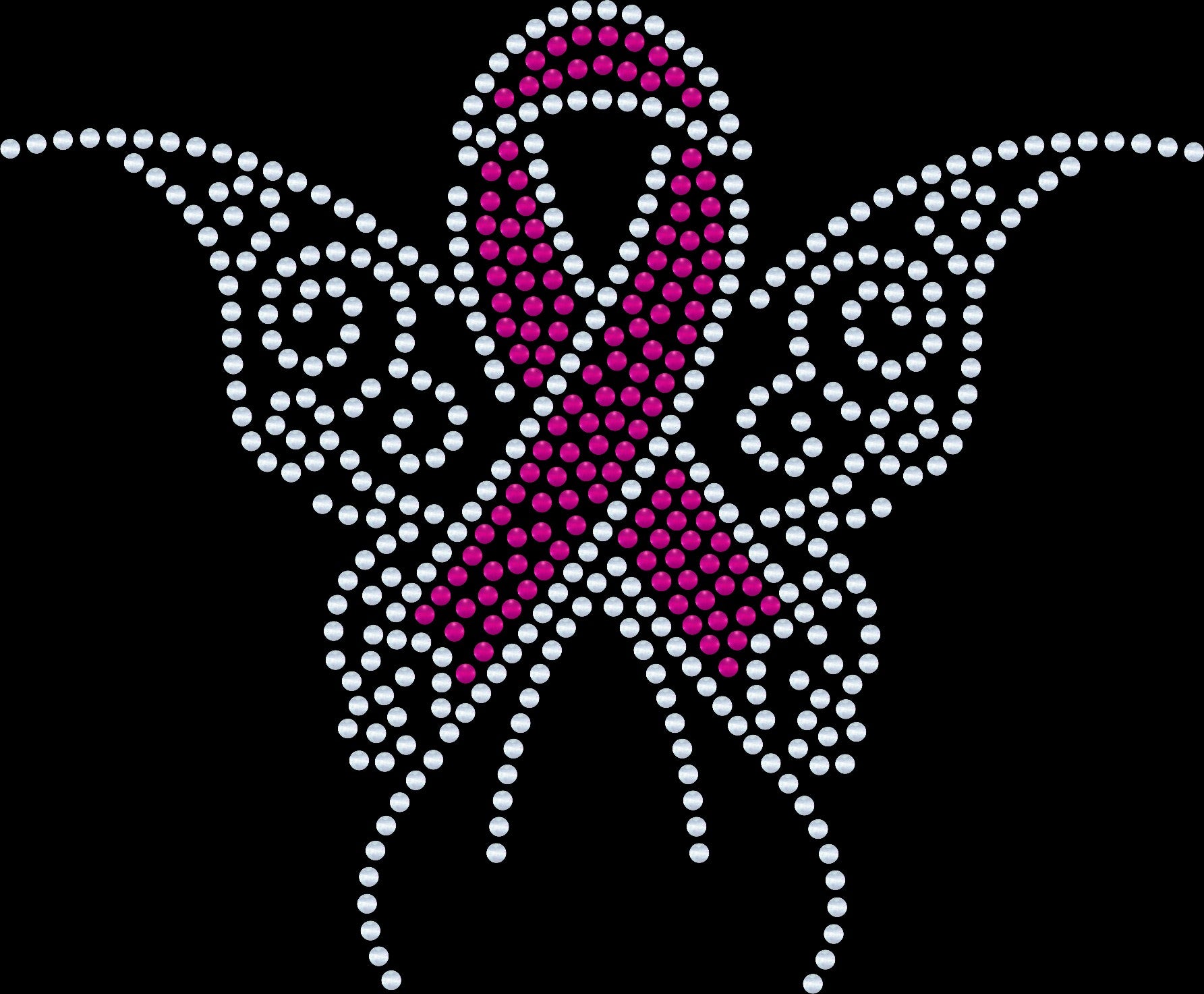 Awareness Butterfly Bling Tee / Alzheimer, Cancer Ribbon Awareness Bling Tee / Choose your Ribbon color bling! / Support T-Shirt, Sweatshirt, Tee or Long Sleeve! - Stitch N Bling