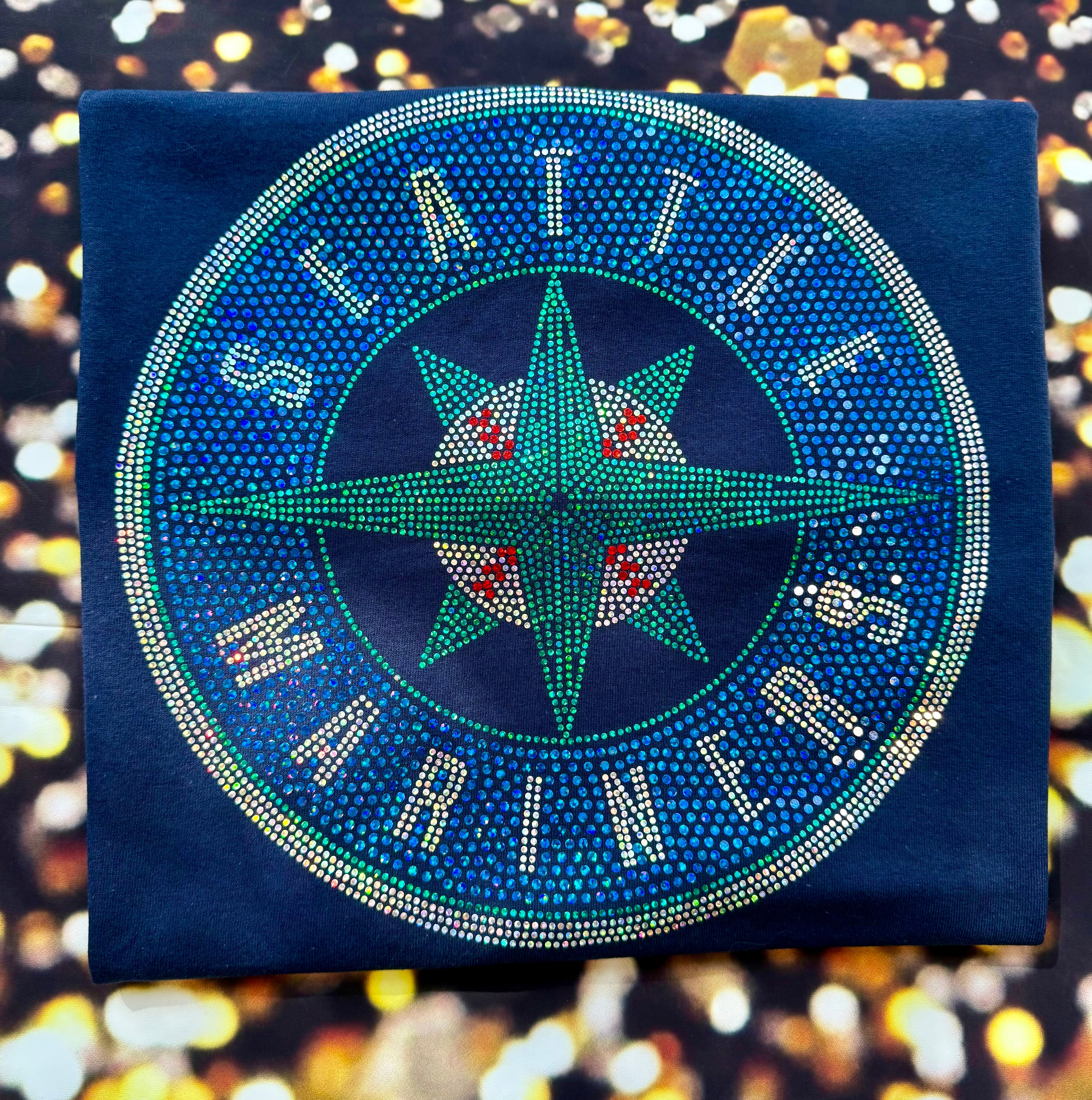 Seattle Mariners Bling / Baseball Sparkle/ Mariners Sports Bling Navy or Black Tee! Sweatshirts and Long Sleeves Available! - Stitch N Bling