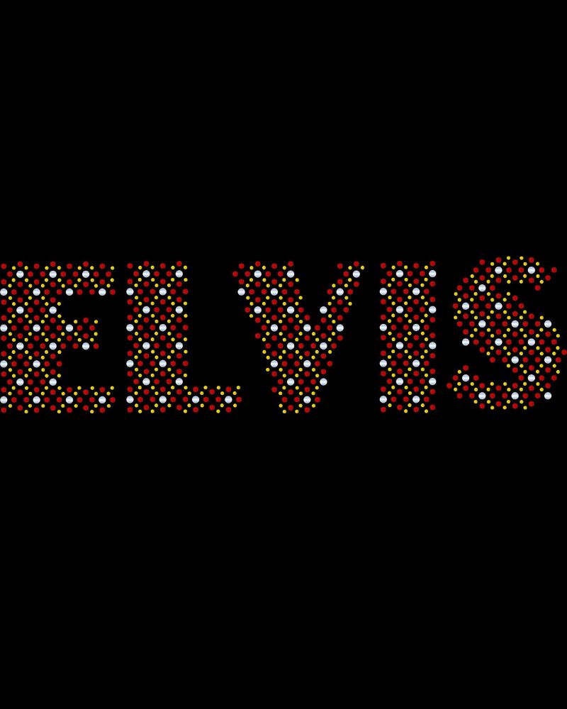 Elvis Presley MultiColor Crystal Bling Apparel – Ladies V-Neck Tee, Unisex Crewneck, Ladies Long Sleeve V-Neck Shirt, Unisex Sweatshirt