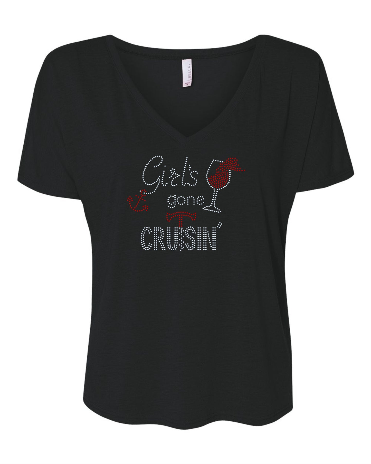 Girls Gone Cruising Bling Tee / Vacation Tee / Cruise Tees - Stitch N Bling