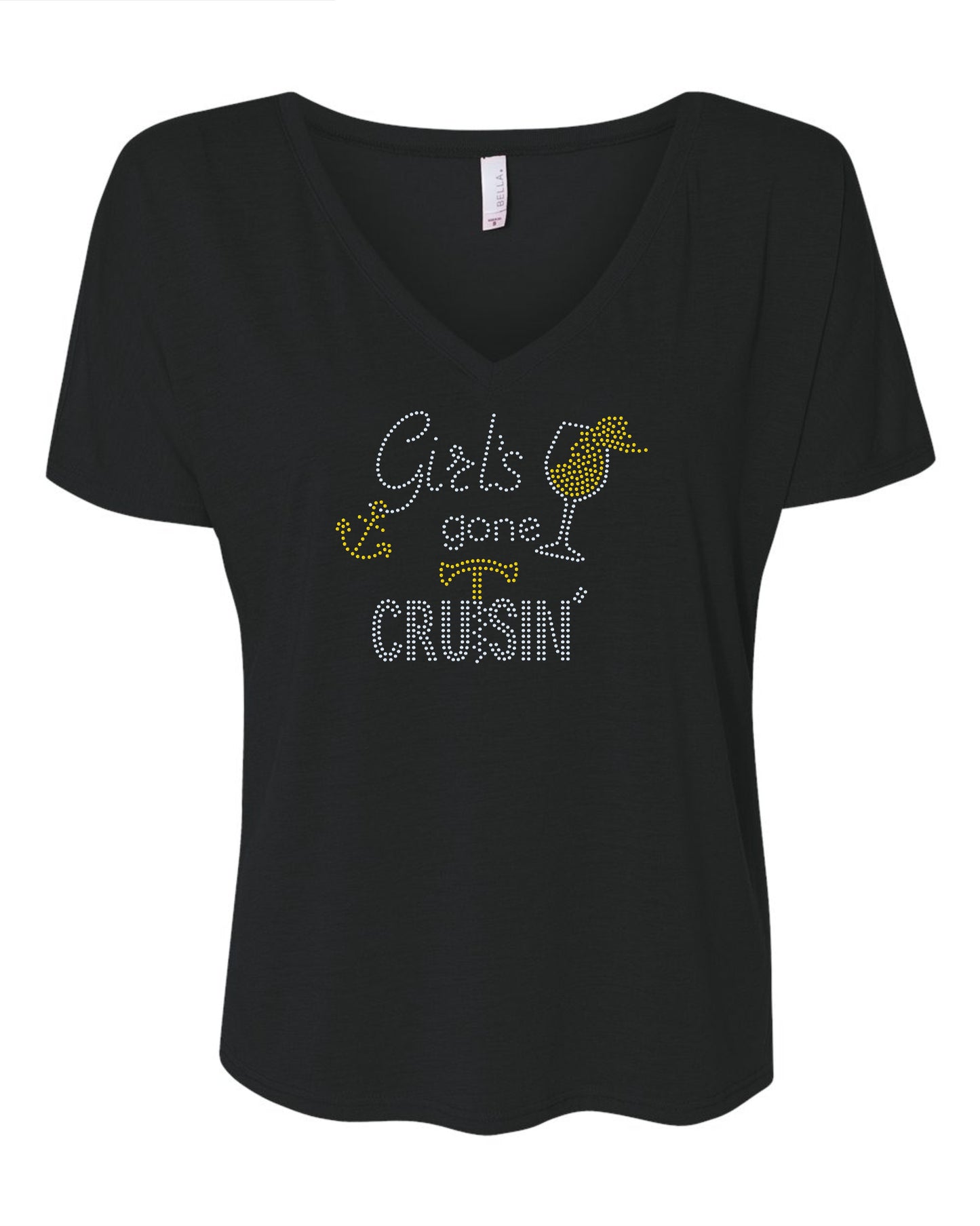 Girls Gone Cruising Bling Tee / Vacation Tee / Cruise Tees - Stitch N Bling