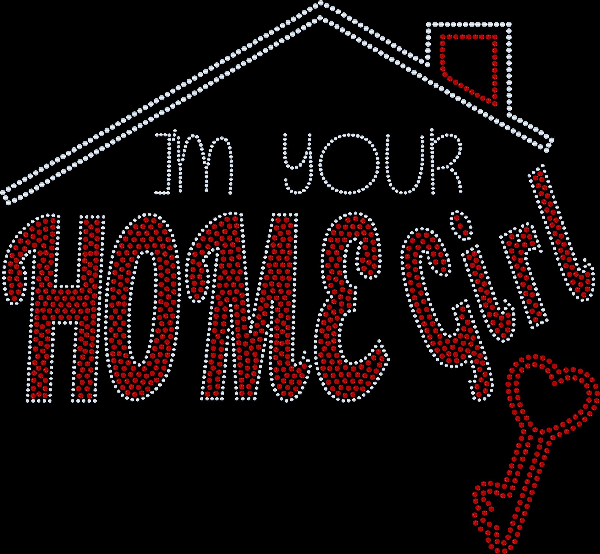 I'm Your Home Girl with Key Real Estate Bling Shirt / Real Estate Work Polo or T-Shirt Sparkly Spangle Collared Tee - Stitch N Bling