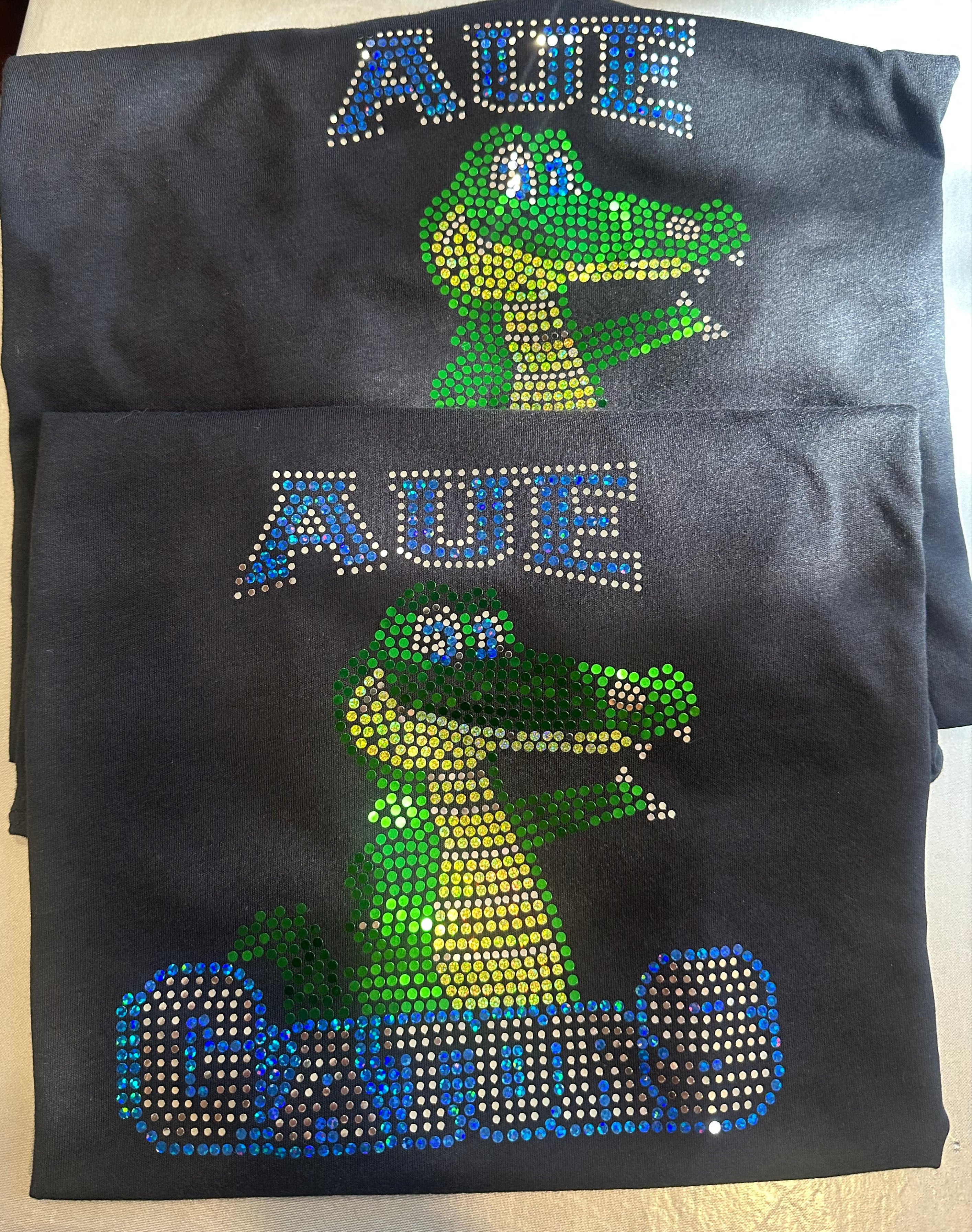 Gators Bling Tee for Adult or Youth! / Back to School or Teacher Spirit Day/ Teacher Sparkle Design / Gator Tank, Tee or Sweatshirt! Choose the School! Alligator Bling - Stitch N Bling