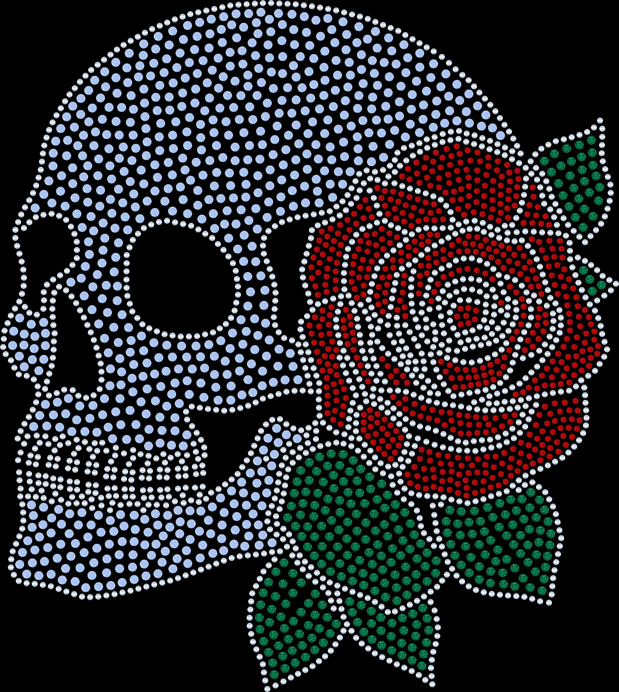 Skeleton with Rose Skull Apparel – Ladies V-Neck Tee, Unisex Crewneck, Ladies Long Sleeve V-Neck Shirt, Unisex Sweatshirt
