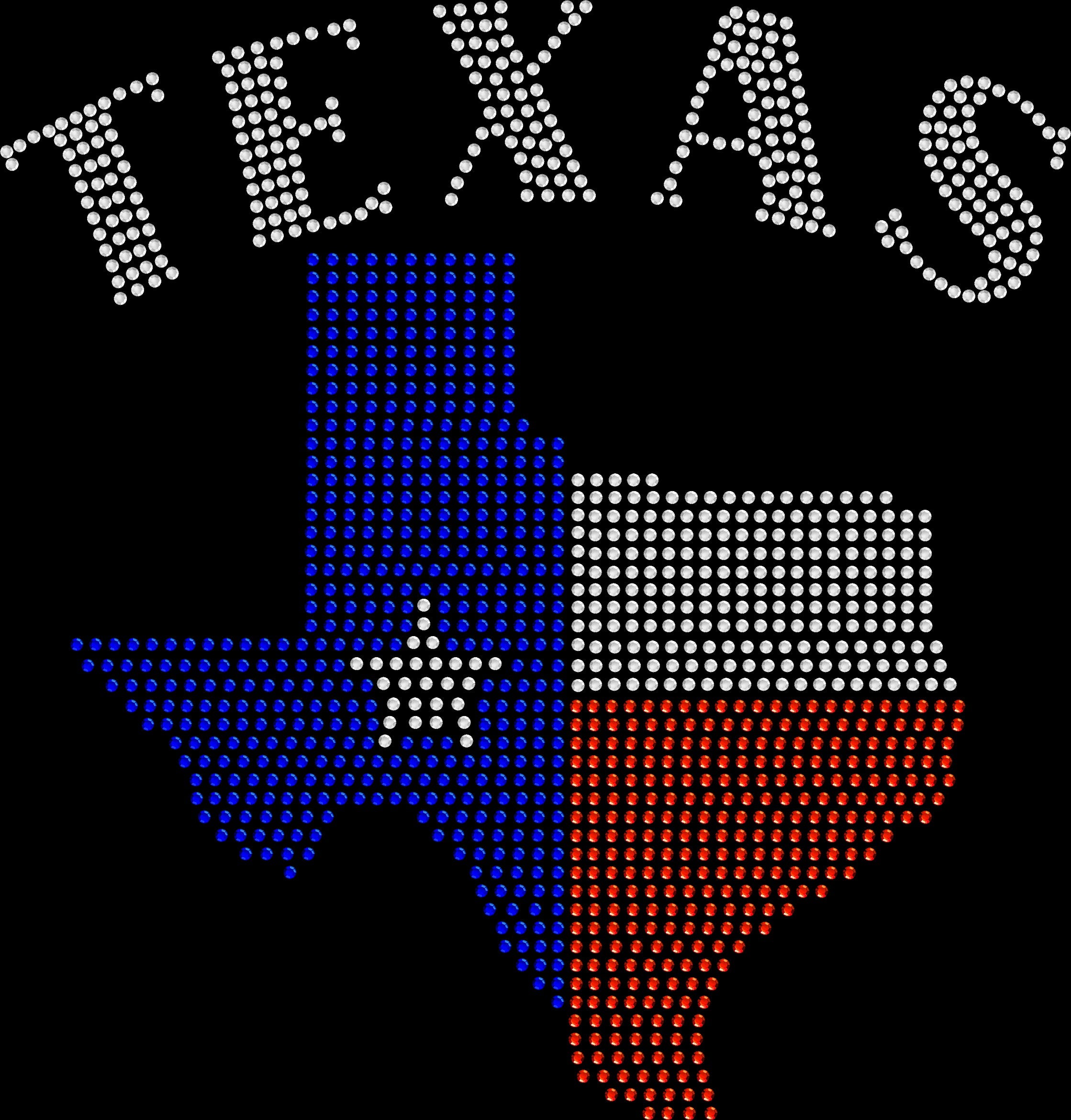 Texas Bling Shirt/State of Texas Sparkle Tee/ Texas Spirit Tee, Long Sleeve, Sweatshirt - Stitch N Bling