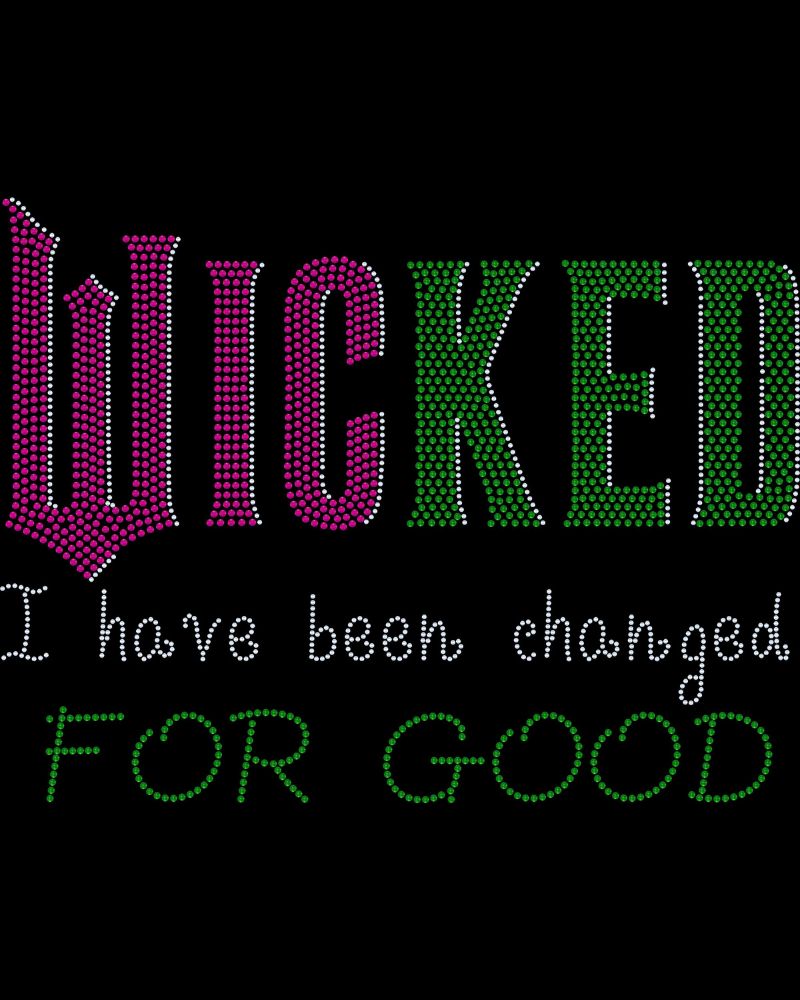 Wicked Changed for Good Inspired Movie, Witch Bling Apparel – Ladies V-Neck Tee, Unisex Crewneck, Ladies Long Sleeve V-Neck Shirt, Unisex Sweatshirt