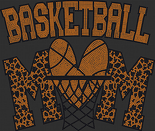 Basketball Mom Bling Tee, Basketball Sports Bling, Sport Mom Bling, Personalization Optional! Long sleeve and Sweatshirts! - Stitch N Bling