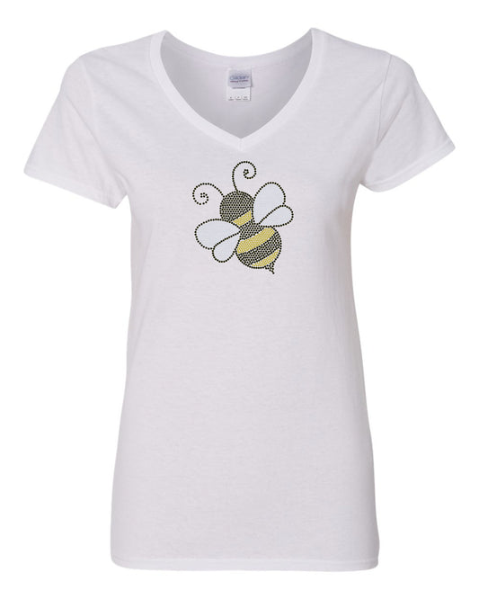 Buzzing Bumblebee Bling Tee, Sparkling Bee T-Shirt, Insect Sparkle Tee, Tank or Sweatshirt Available