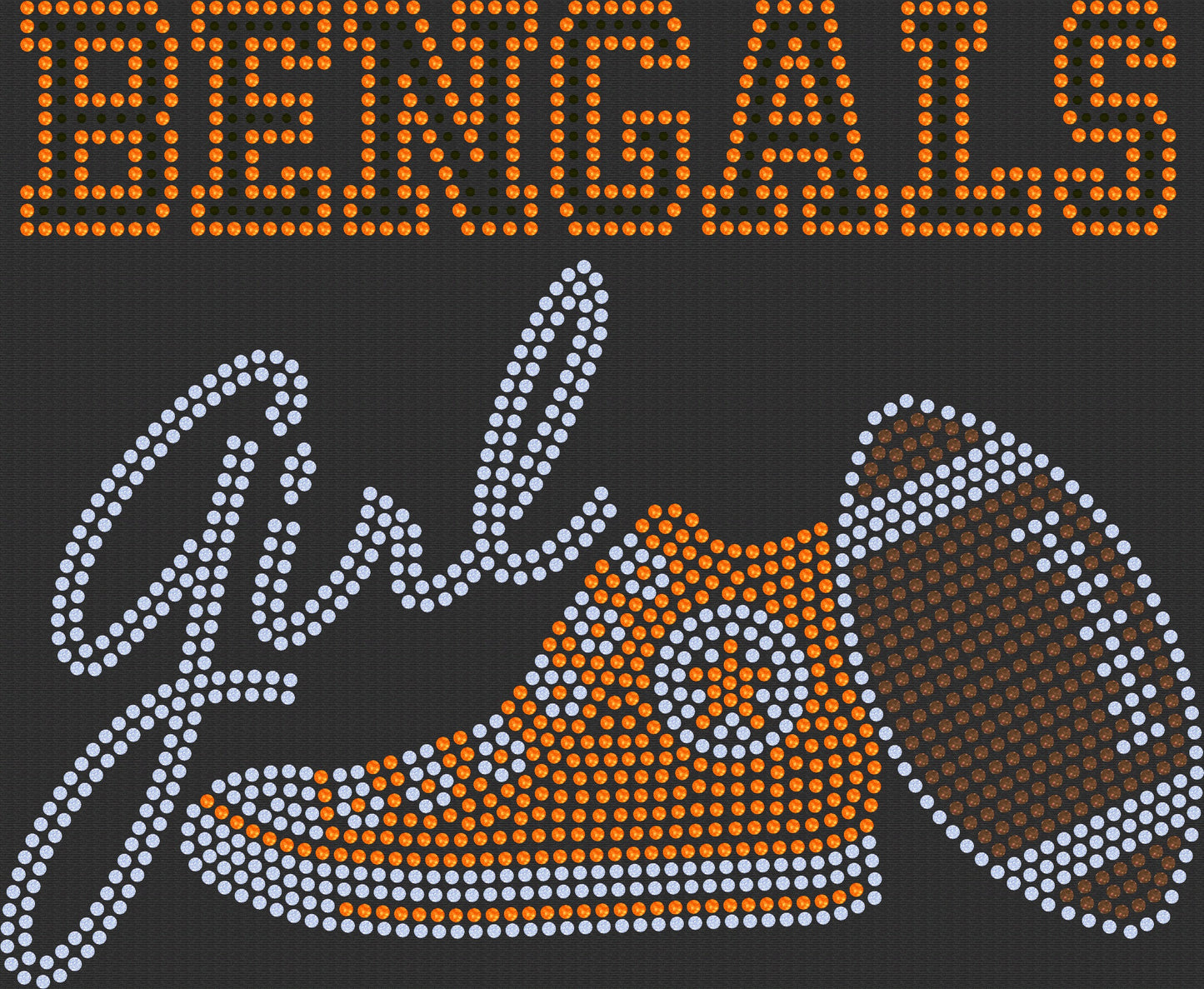 Cincinnati Bengals Football Bling Tee, Converse Tennis Shoe, Bengals Girl, Personalization Optional! Tees, Long sleeve and Sweatshirts! - Stitch N Bling