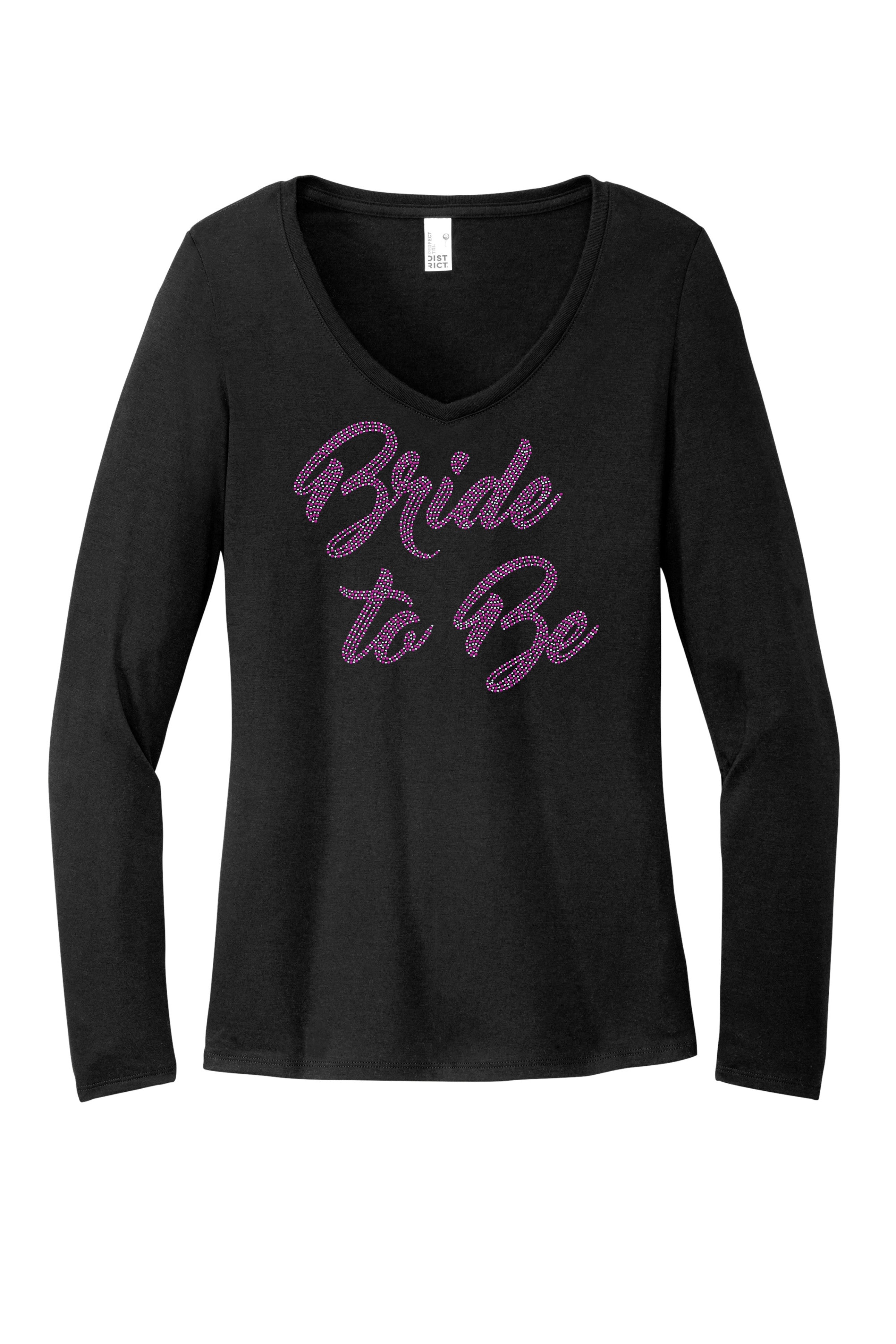 Wedding Party Collection – Bride, Squad & Sparkle Apparel – Ladies V-Neck Tee, Unisex Crewneck, Ladies Long Sleeve V-Neck Shirt, Unisex Sweatshirt