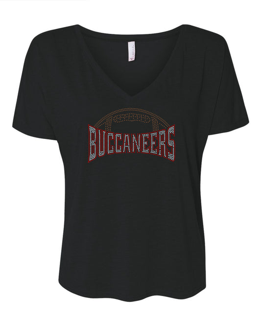 Tampa Bay Buccaneers Football Bling Tee, Buccaneers Girl, Personalization Optional! Tees, Long sleeve and Sweatshirts! - Stitch N Bling