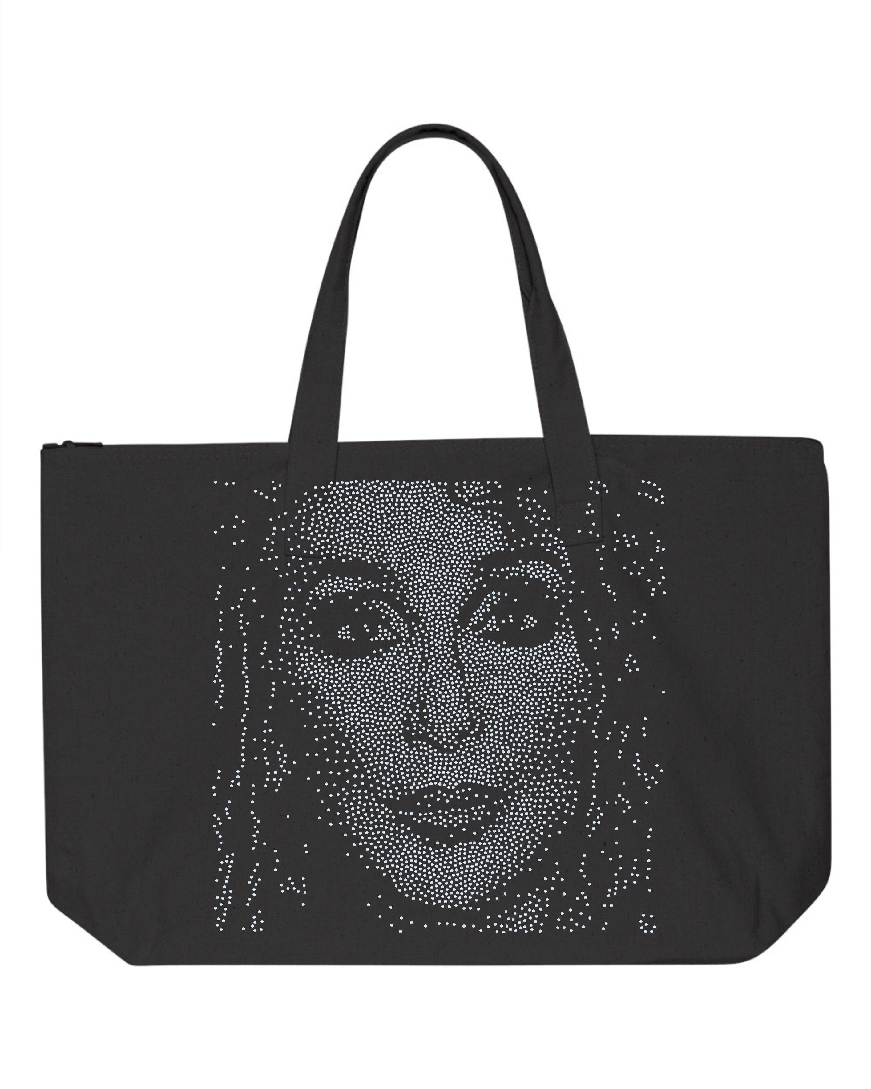 Cher Sparkling Bling Zippered Tote Bag