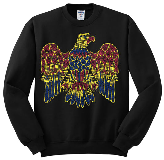 Elvis Eagle Bling Zippered Jacket or Unisex Sweatshirt!