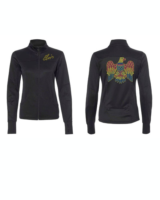 Elvis Eagle Bling Zippered Jacket or Unisex Sweatshirt!