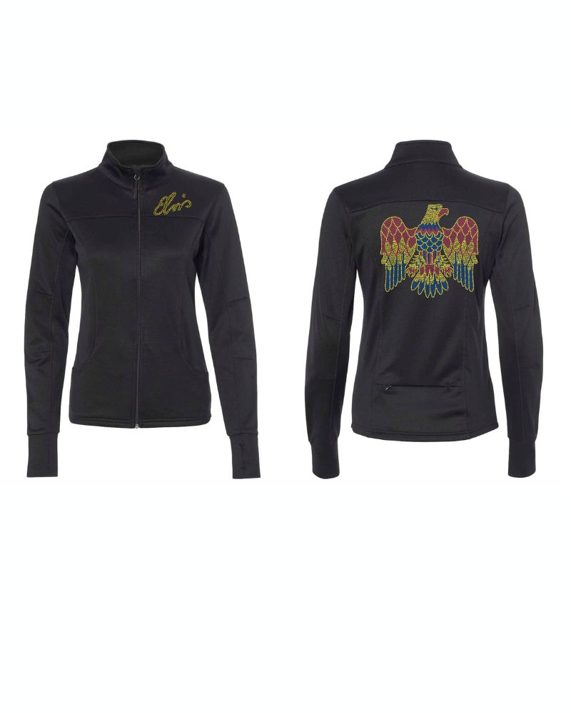 Elvis Eagle Bling Zippered Jacket or Unisex Sweatshirt!