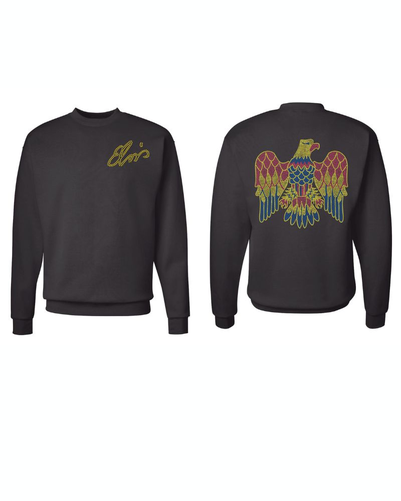 Elvis Eagle Bling Zippered Jacket or Unisex Sweatshirt!