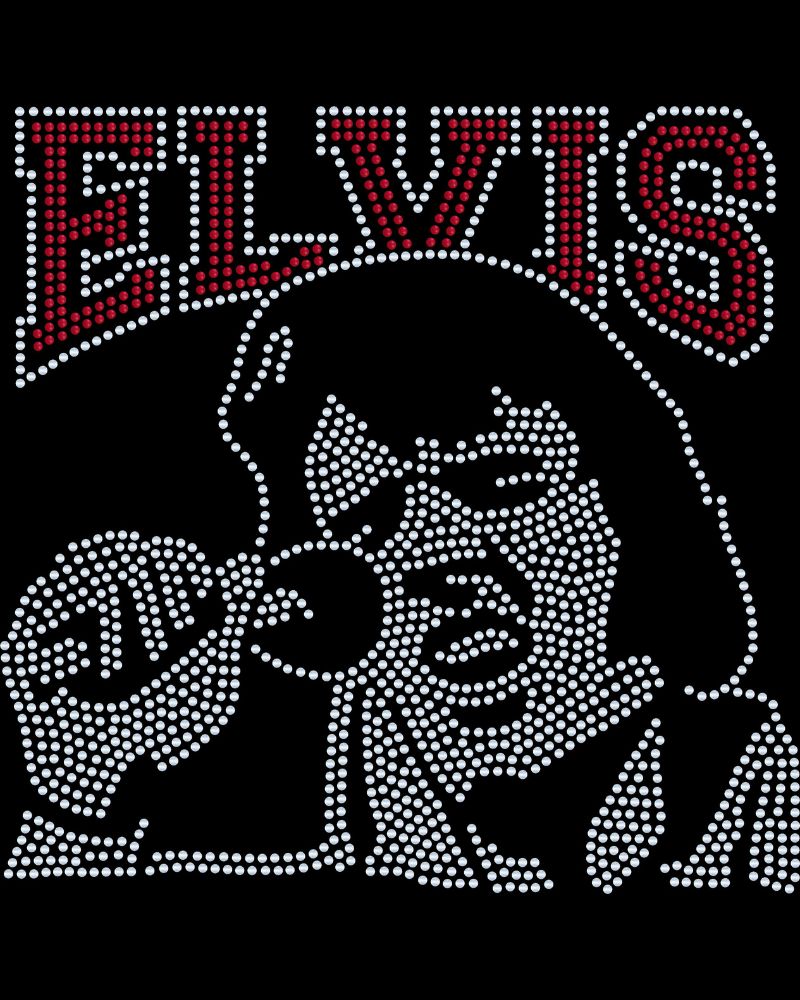 Singing Elvis Bling Apparel – Ladies V-Neck Tee, Unisex Crewneck, Ladies Long Sleeve V-Neck Shirt, Unisex Sweatshirt