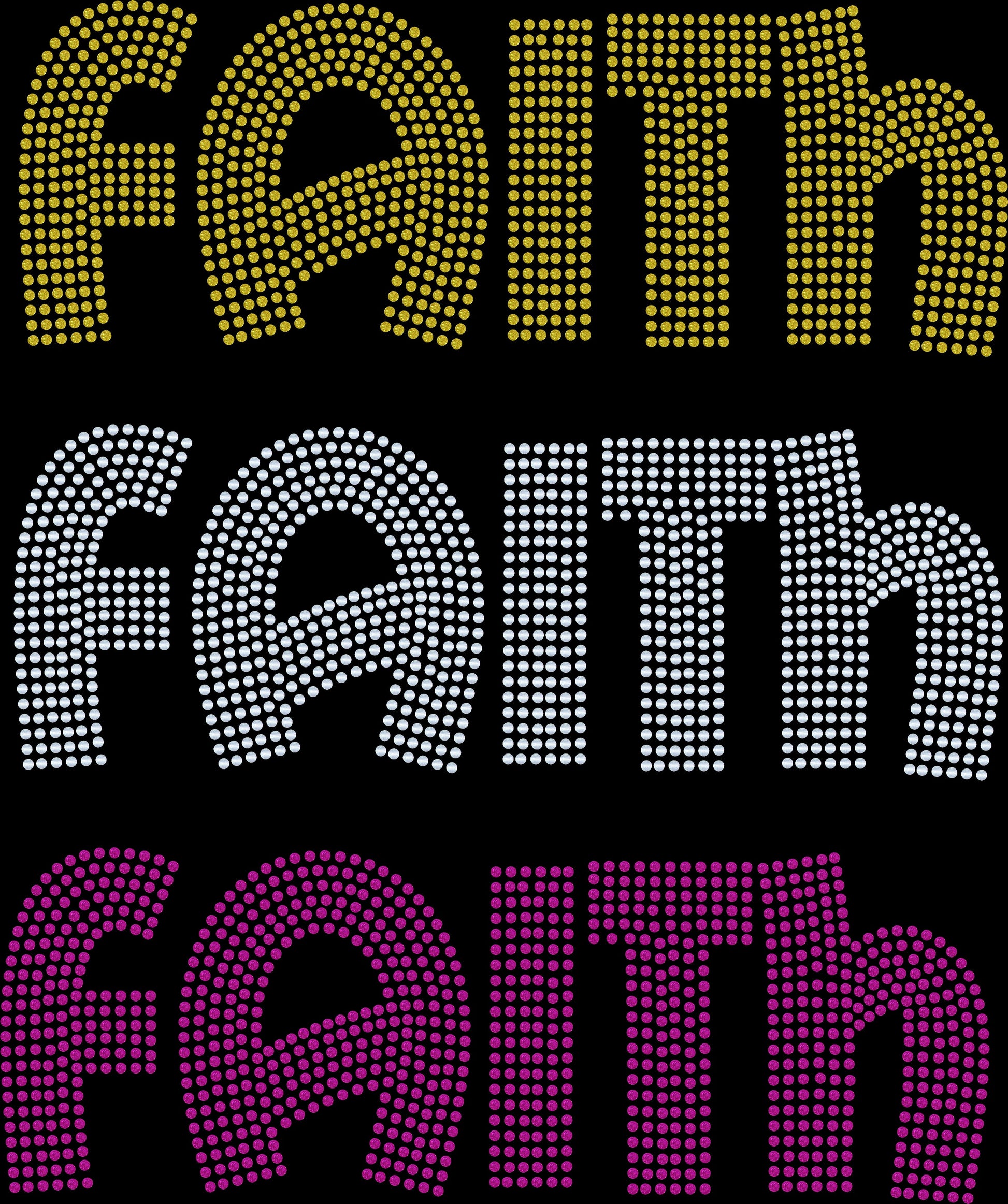 Faith Bling Tee / Religious Bling Tee / Choose your color bling! / Religion T-Shirt Sweatshirt, Tee or Long Sleeve! - Stitch N Bling