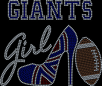 Custom Order for Giants with Heel Transfer Only - Stitch N Bling