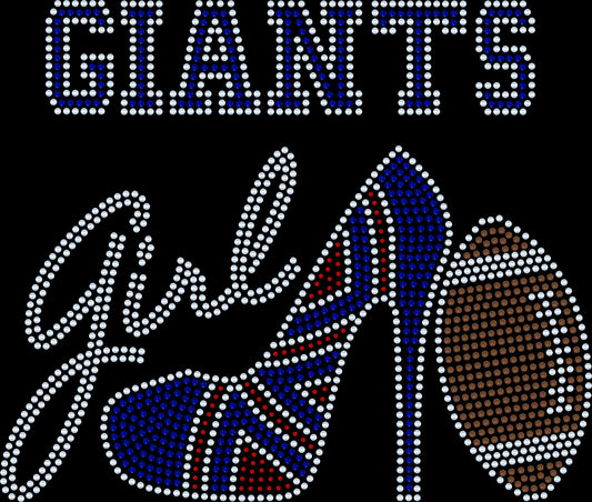 Custom Order for Giants with Heel Transfer Only - Stitch N Bling