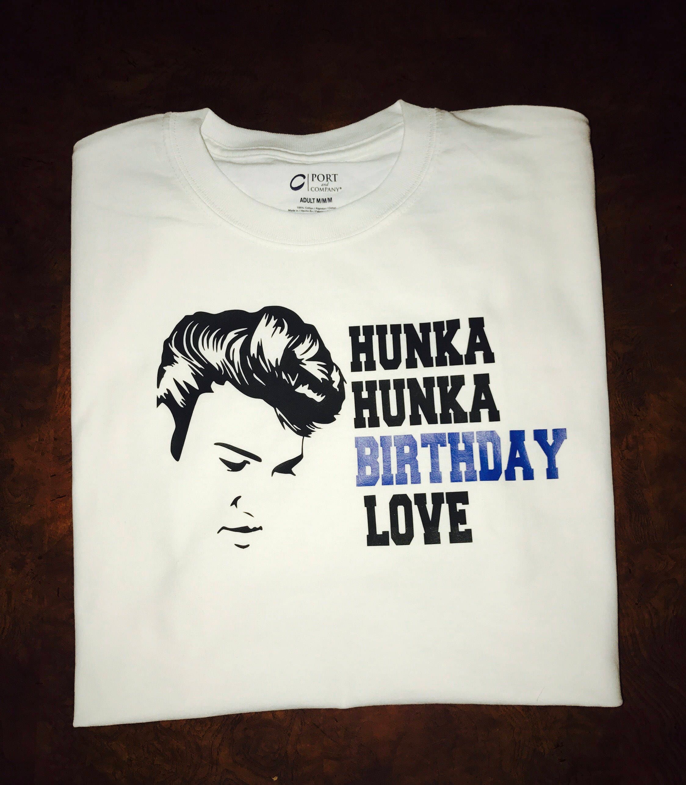 Hunka hunka Birthday love! Elvis Presley Tee! Personalization with names available upon request! - Stitch N Bling