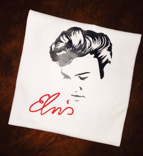 SALE! Elvis Presley Silhouette Tee! Elvis Quote on Back or Custom Saying. Personalization with names available upon request - Stitch N Bling