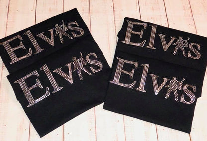 Elvis Presley Name Bling Tee! Elvis Bling/Elvis Design - Stitch N Bling