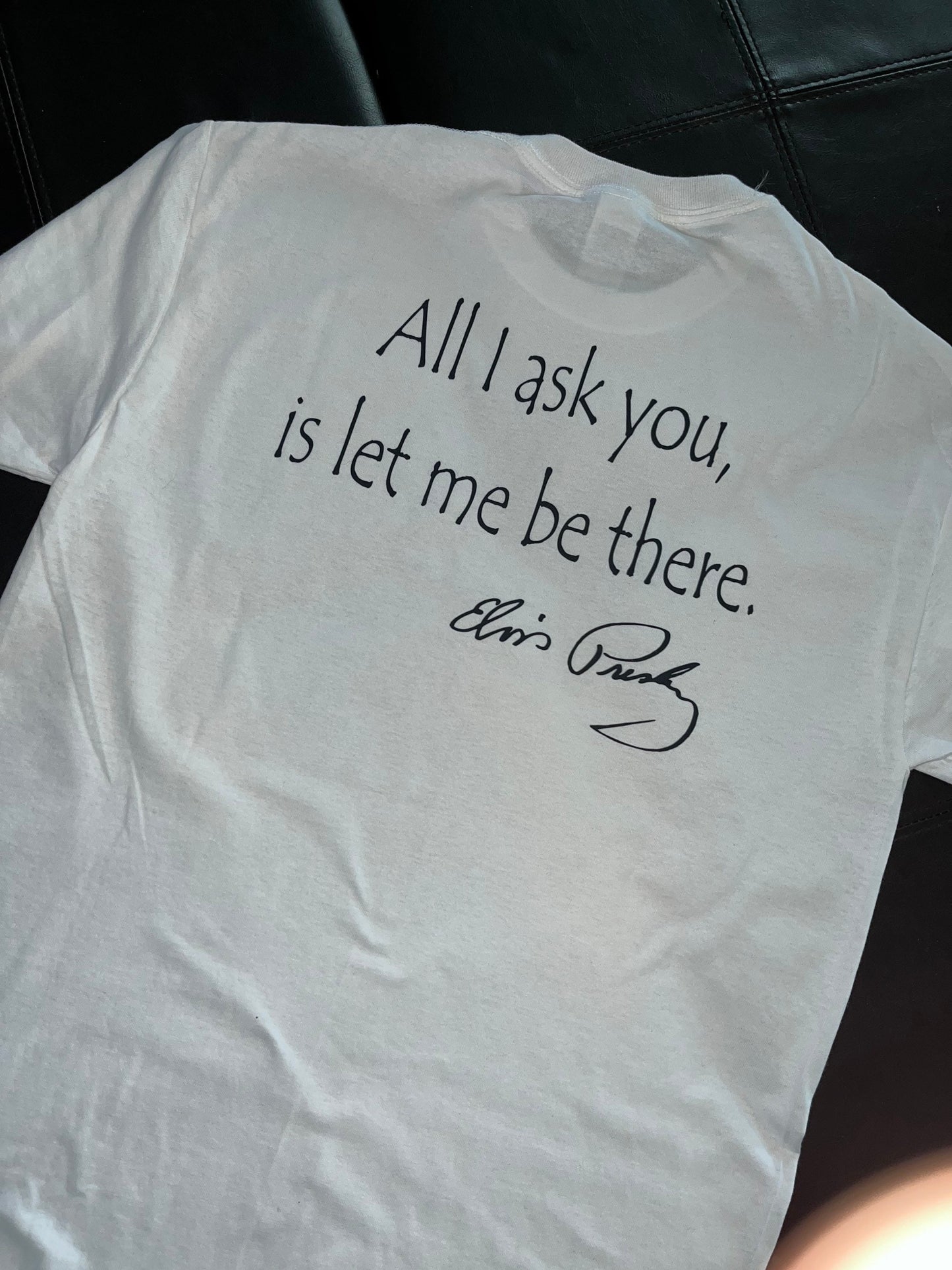 Elvis Presley Silhouette Tee! Elvis Quote on Back or Custom Saying. Personalization available upon request/Elvis Quote or Lyrics - Stitch N Bling