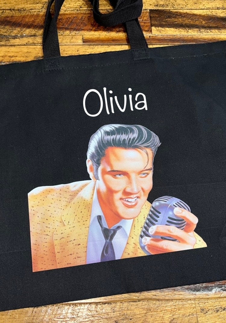 SALE! Elvis Presley Bag / Graceland Large Tote bag! Personalized option