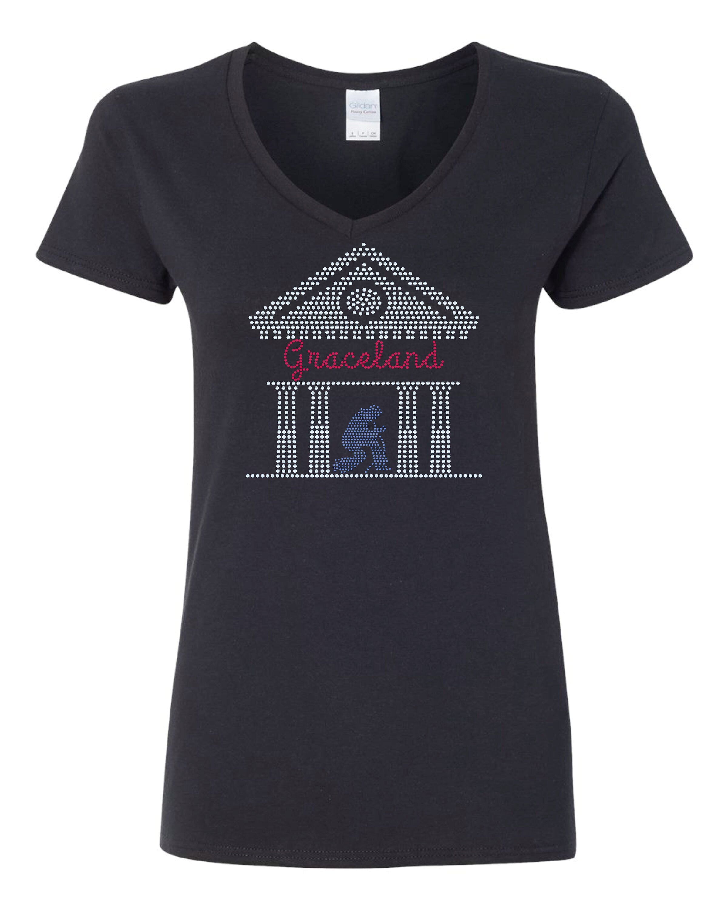 Elvis Presley Graceland Tee! Elvis Home/Graceland / Elvis Bling / Personalization available - Stitch N Bling
