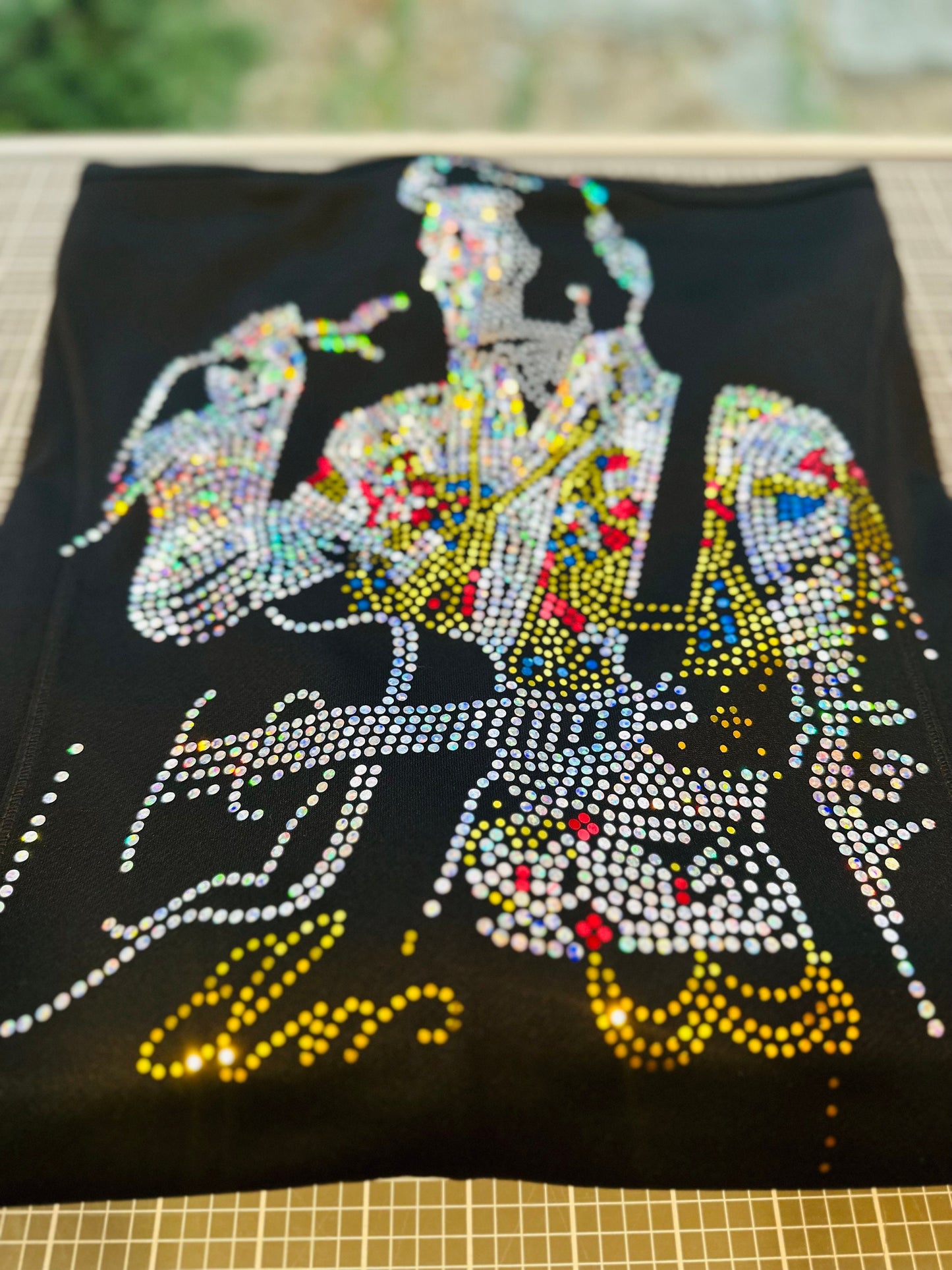 Elvis Bling Full Body Jumpsuit Elvis / XL Elvis Design! Singing Elvis with Bling! - Stitch N Bling