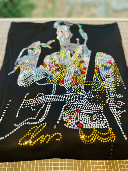 Elvis Bling Full Body Jumpsuit Elvis / XL Elvis Design! Singing Elvis with Bling! - Stitch N Bling