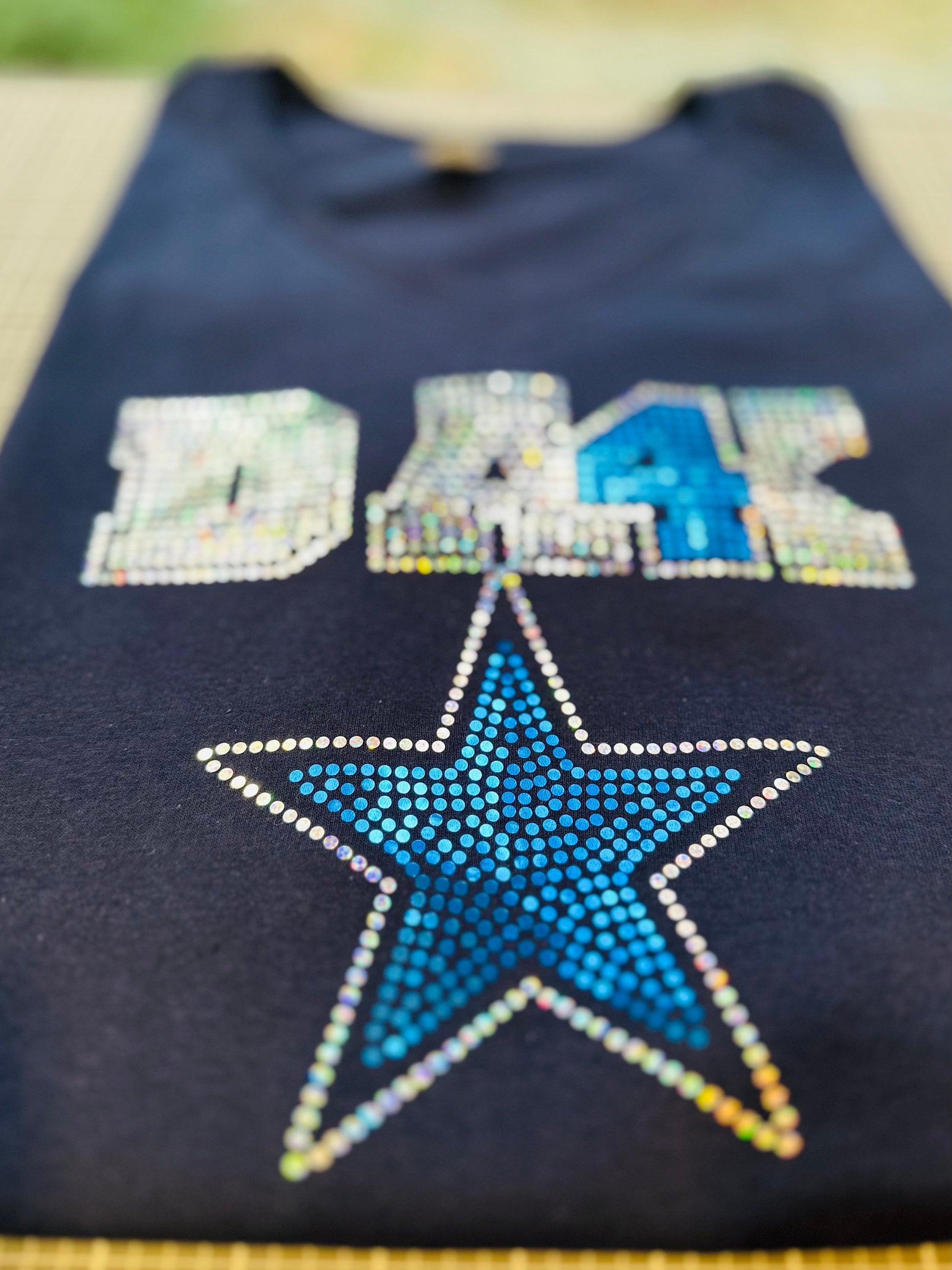 Bling Cowboy Tee/Bling Football Tee/ Texas Football / Cowboys with DAK T-Shirt - Stitch N Bling