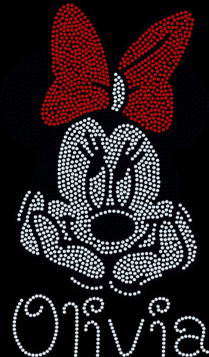Personalized Mouse Bling/ Girl Mouse Tee/ Children & Adult Sizes Available, Sweatshirts / Free Personalization
