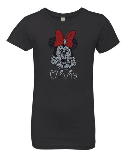 Personalized Mouse Bling/ Girl Mouse Tee/ Children & Adult Sizes Available, Sweatshirts / Free Personalization
