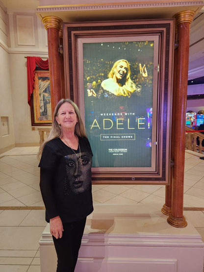 Adele Bling Tee or Sweatshirt / ADELE Singer Sparkly Spangle T-Shirt, Tee Shirt or Sweatshirt - Stitch N Bling