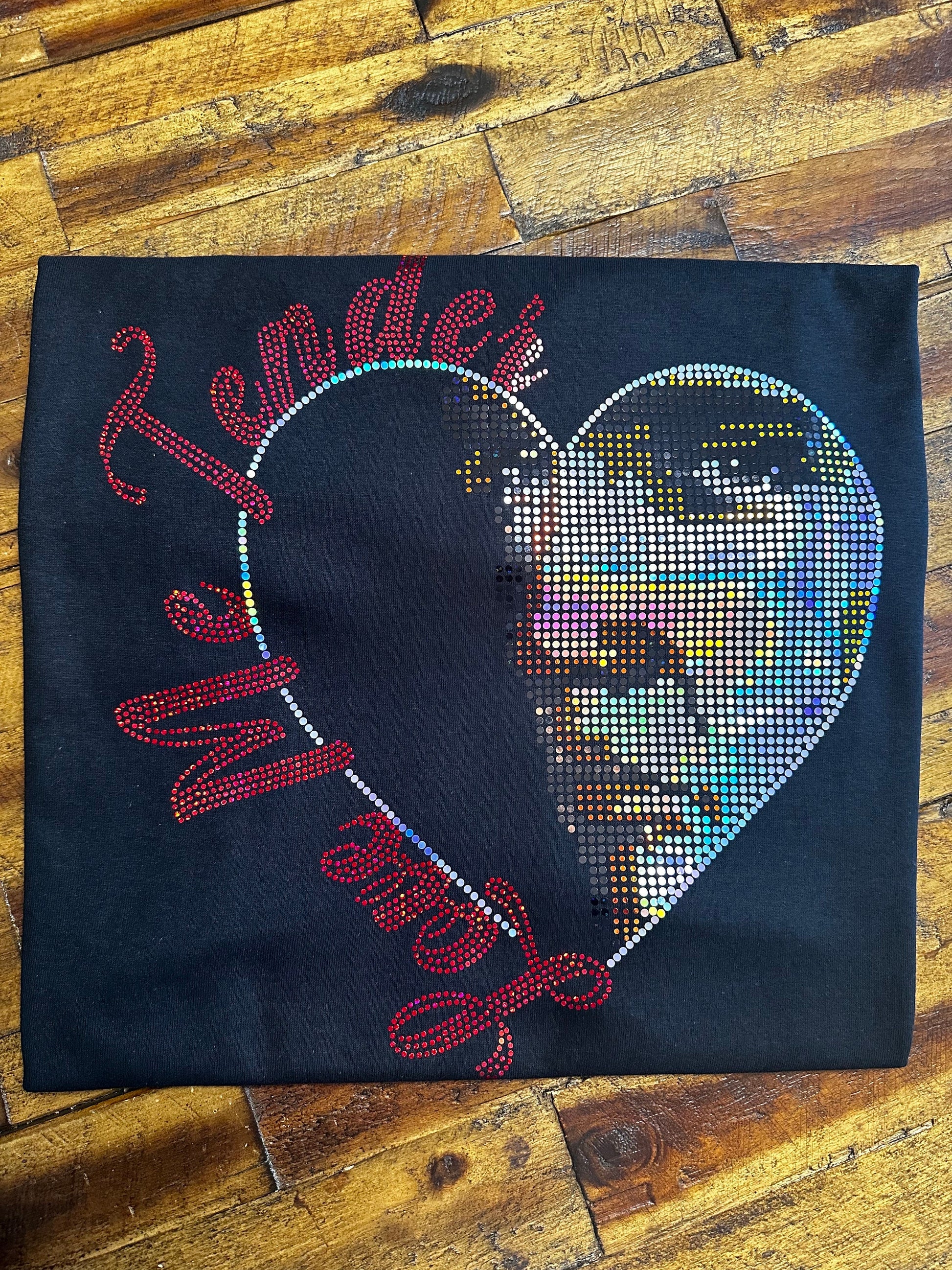 Elvis Love Me Tender Bling Tees or Sweatshirts! Elvis Valentine's Day! Elvis Heart Sparkle Tee! - Stitch N Bling