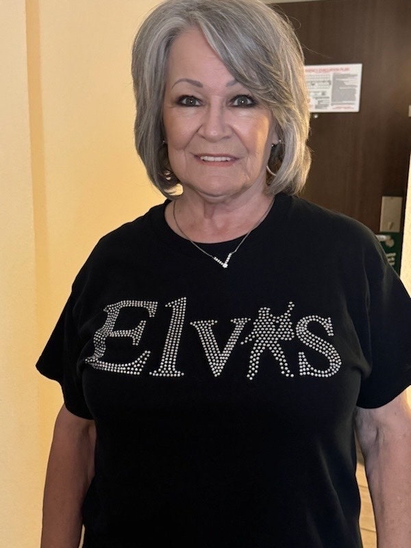 Elvis Presley Name Bling Tee! Elvis Bling/Elvis Design - Stitch N Bling