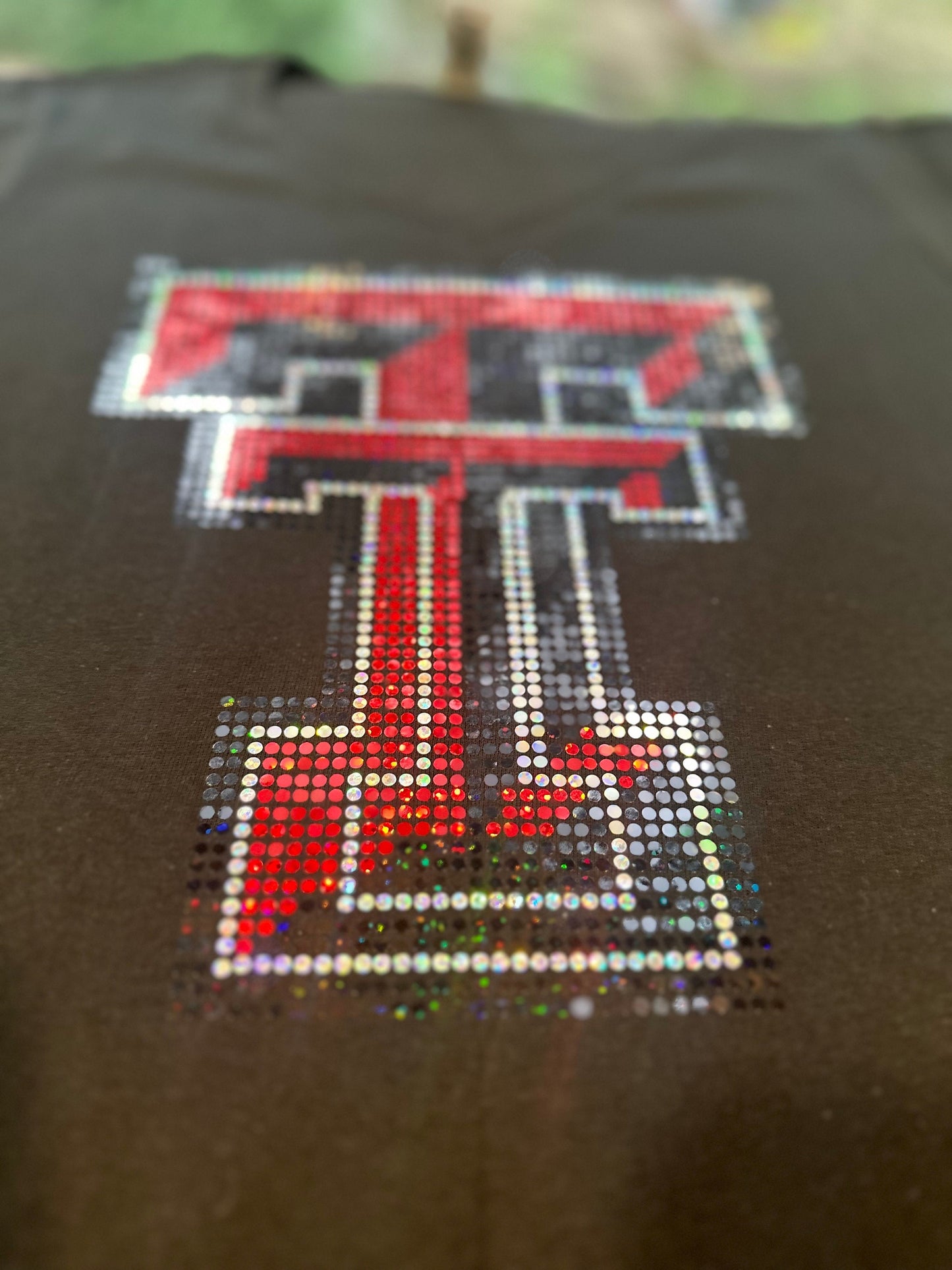 Texas Tech College Football Bling / Football University Sparkle/ Texas Sports Bling Tee or Tank - Stitch N Bling