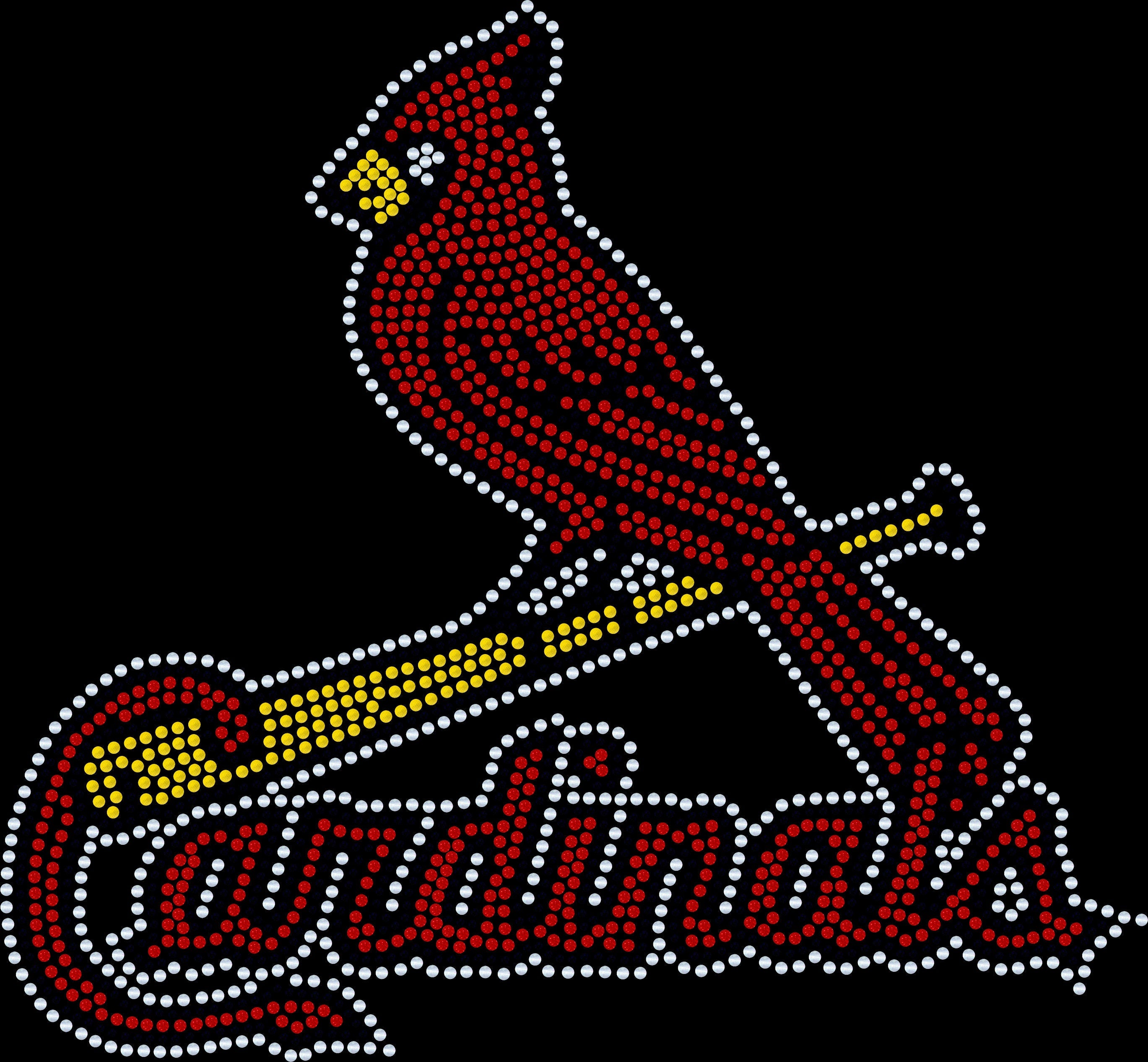 St. Louis Cardinals Baseball Bling Tee, Cardinals Baseball Girl, Optional Personalization on back Name & Number Tee! - Stitch N Bling
