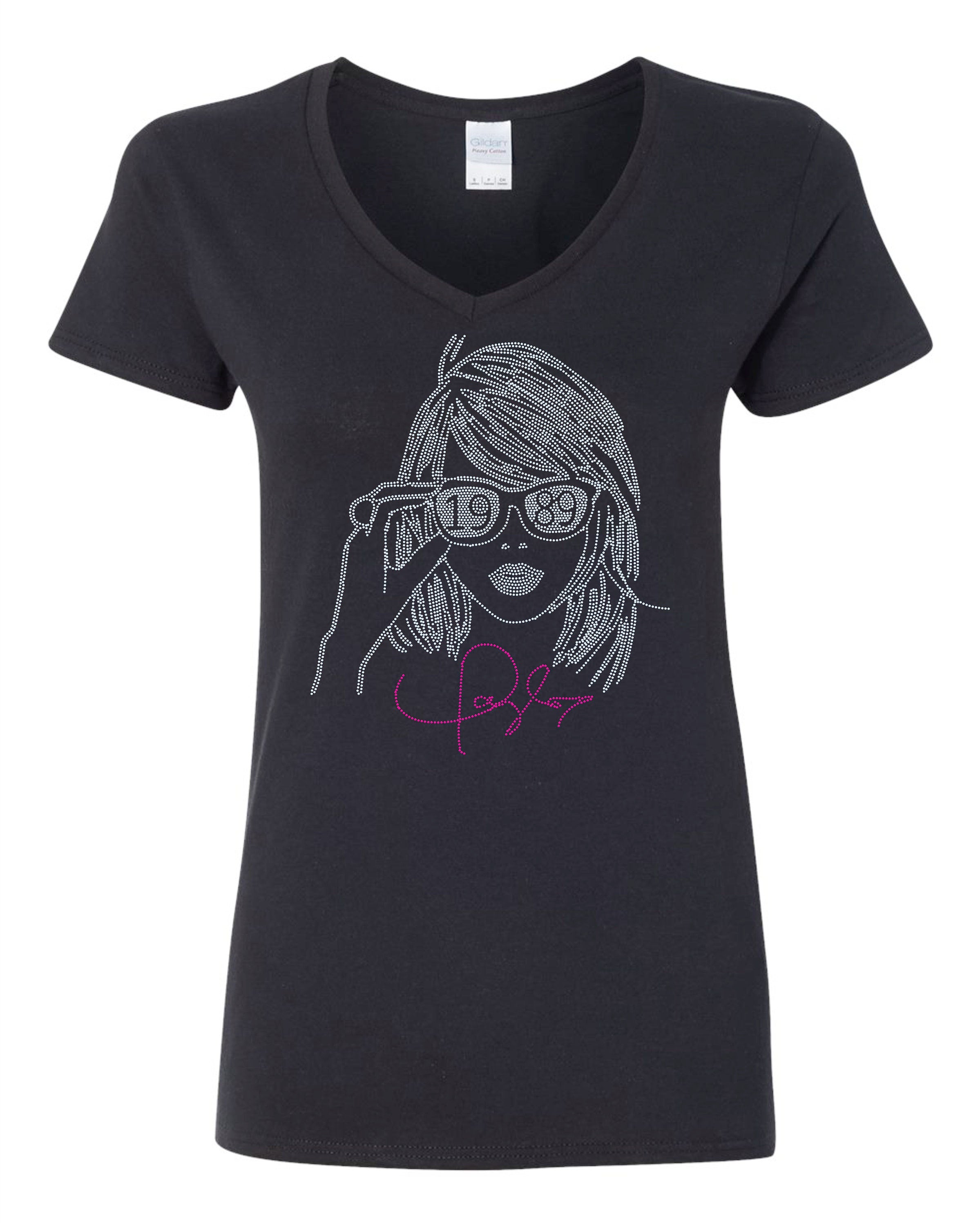 1989 Tay Bling Tee or Sweatshirt / Singer Sparkly Spangle T-Shirt, Tee Shirt or Sweatshirt / Bling Apparel / The Eras Tour - Stitch N Bling