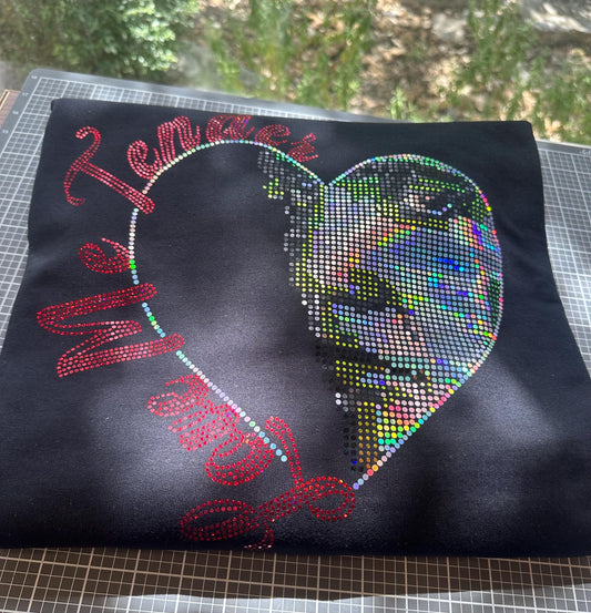 Elvis Love Me Tender Bling Tees or Sweatshirts! Elvis Valentine's Day! Elvis Heart Sparkle Tee! - Stitch N Bling