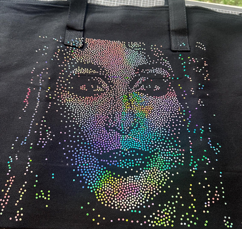 Cher Face Bling Bag / Cher Bag / Cher Singer Zippered Tote bag! - Stitch N Bling