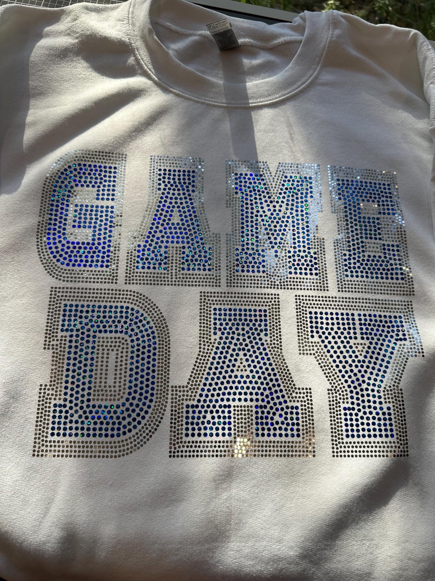 GAME DAY Bling Tee / Sports Bling Tee / Choose the Color / Sports Tee - Stitch N Bling