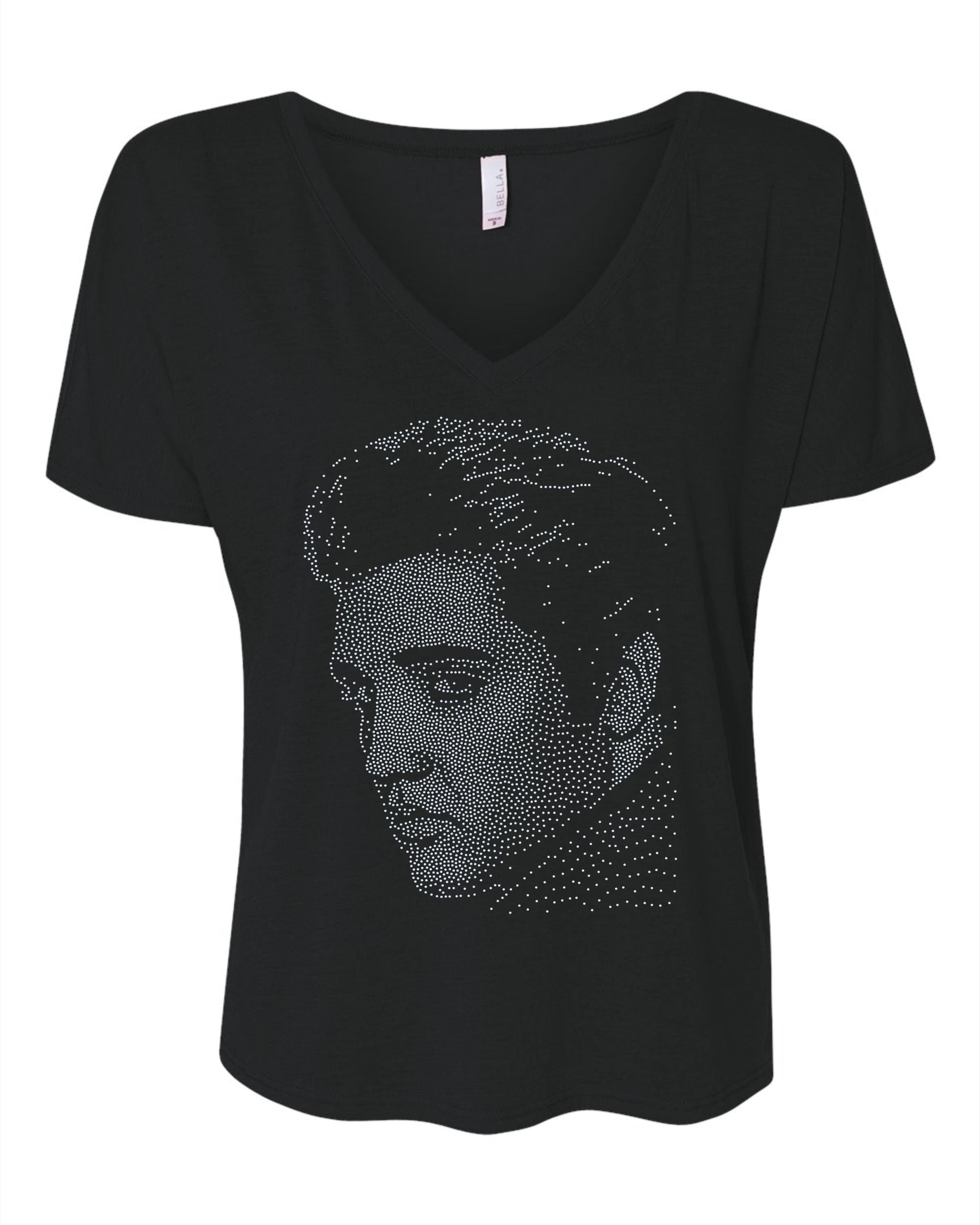 NEW DESIGN Elvis Side Look BLING Spangle Tees, Sweatshirts or Long Sleeves! Plenty of sparkly bling! Elvis Tank Top Also! - Stitch N Bling