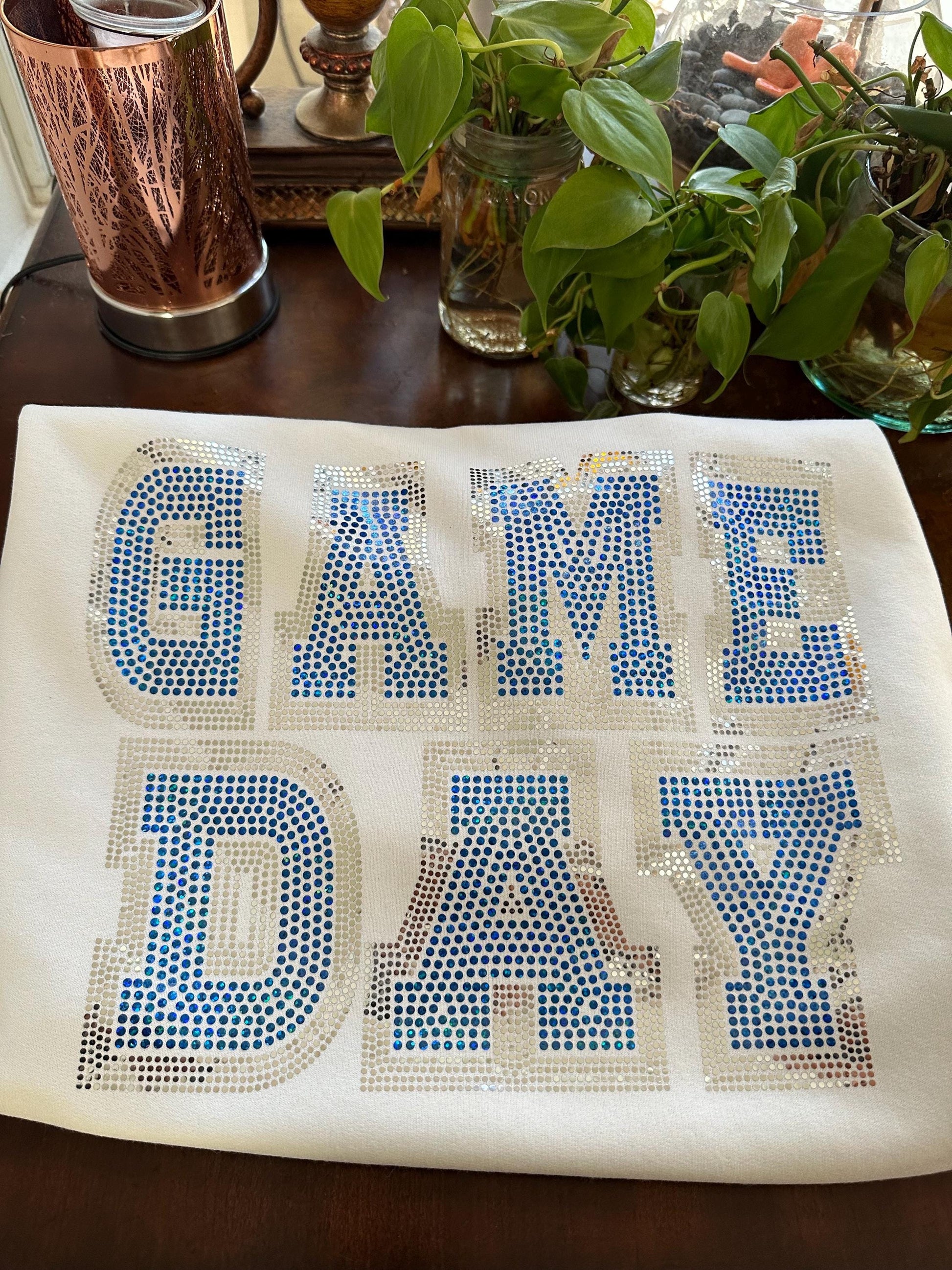 GAME DAY Bling Tee / Sports Bling Tee / Choose the Color / Sports Tee - Stitch N Bling