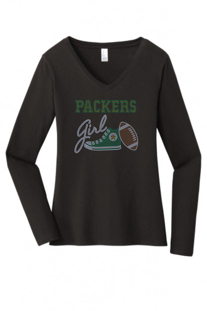 Personalized Green Bay Packers Tee, Converse Tennis Shoe, Packers Girl, Personalization Optional! Long sleeve and Sweatshirts!