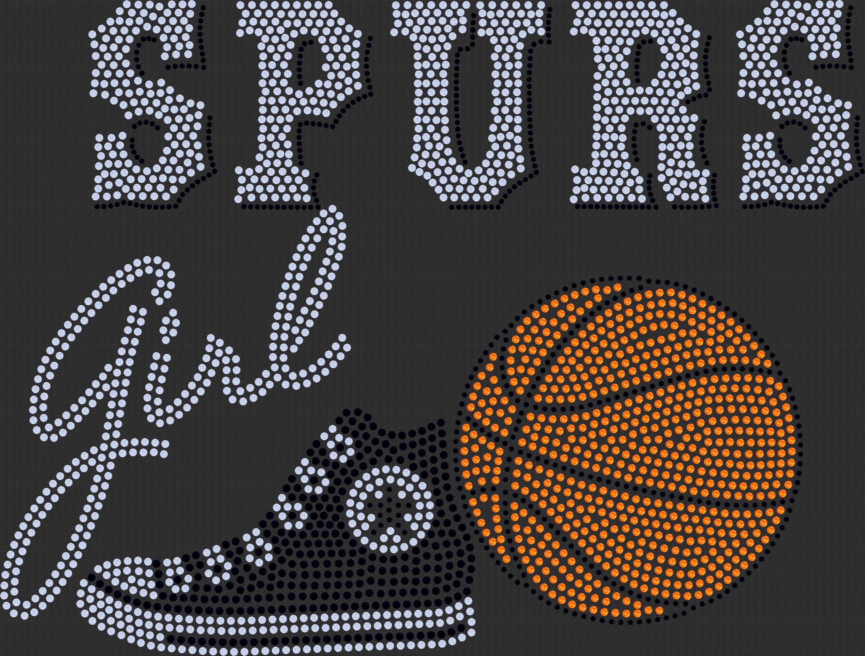 Personalized San Antonio Spurs Bling Tee, Converse Tennis Shoe, Spurs Girl, Personalization Optional! Long sleeve and Sweatshirts! - Stitch N Bling